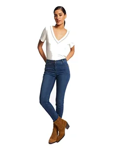 Morgan Damska koszulka z krótkim rękawem z detalami w kolorze kości słoniowej TS, Kość słoniowa, S - Koszulki i topy damskie - miniaturka - grafika 1