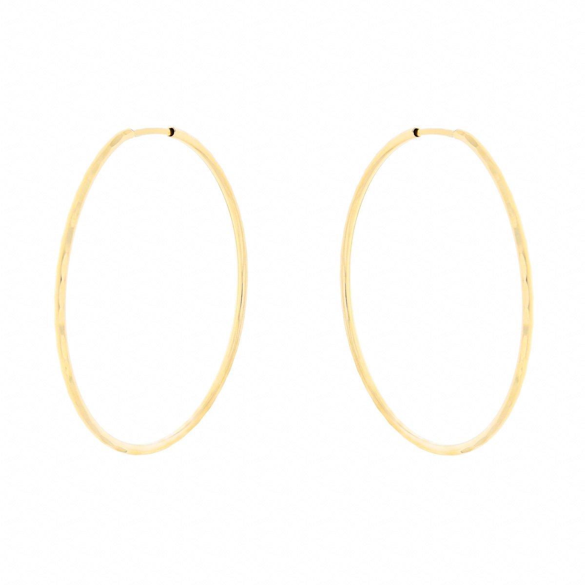 Złote kolczyki diamentowane koła pr. 585