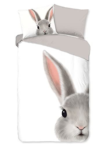 Muller Textiles Good Morning Pościel dziecięca ROGER, 140x200/220 cm, biała