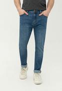 Spodnie sportowe męskie - Niebieskie jeansy męskie z prostą nogawką, Straight Leg, D-DEXTER 38 - Volcano - miniaturka - grafika 1