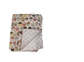 Koce i narzuty dla dzieci - LA MILLOU LEKKI KOCYK MINKY - L - CUPCAKES - ECRU - miniaturka - grafika 1