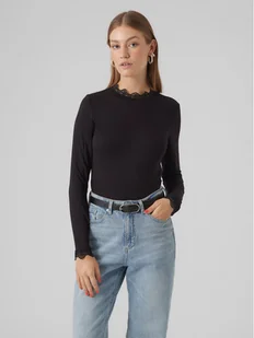 Vero Moda Bluzka 10295141 Czarny Slim Fit - Bluzki damskie - miniaturka - grafika 1