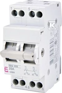 Przełącznik modułowy sieć-agregat I-O-II 40A 2-biegunowy SSQ 240 - Inne akcesoria elektryczne - miniaturka - grafika 1