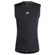 Koszulki sportowe męskie - adidas Męska koszulka treningowa Techfit bez rękawów, XL, wysoki czarny - miniaturka - grafika 1