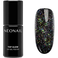 Lakiery hybrydowe - NeoNail - UV GEL POLISH - TOP GLOW MULTICOLOR HOLO - Top / Lakier nawierzchniowy z błyszczącymi drobinkami - 7,2 ml - ART. 9495-7 - miniaturka - grafika 1