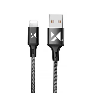 ROCK Kabel USB ROCK Lightning Nylonowy do iPhone 100 cm - Kable USB - miniaturka - grafika 6