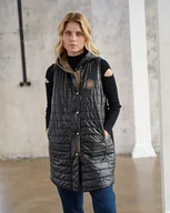 Kamizelki damskie - Kamizelka Teddy Czarna - miniaturka - grafika 1