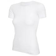 Koszulki i topy damskie - Damska koszulka termoaktywna Brubeck Women's T-Shirt SS Comfort Cotton | White XL - miniaturka - grafika 1