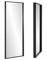 Lustra - Lustro 160x60 wąska KASETONOWA rama CZARNA PREMIUM - miniaturka - grafika 1