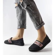 Espadryle damskie - Czarne espadryle Big Star LL274894 - miniaturka - grafika 1