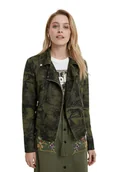 Kurtki damskie - Kurtka damska Desigual Dahlia ramoneska khaki-XL - miniaturka - grafika 1