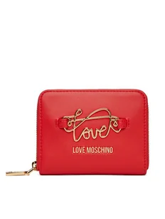 LOVE MOSCHINO Mały Portfel Damski JC5734PP0MKG0500 Czerwony - Portfele - miniaturka - grafika 1