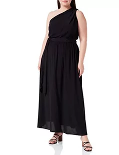 PINKO Damska sukienka Agave marokańska z krepy luźna sukienka wieczorowa, Z99_czarna limuzyna, 32, Z99_czarna limuzyna, 38 - Sukienki - miniaturka - grafika 1