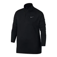 Bluzy damskie - Nike W Nk Elmnt Top Hz bluza damska czarny black/(reflective silv) L - miniaturka - grafika 1