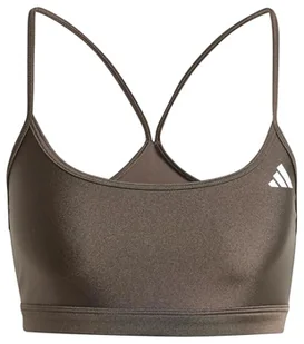 adidas Damski biustonosz treningowy Aeroreact Light Support Błyszczący biustonosz, XS C-D - Biustonosze - miniaturka - grafika 1
