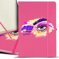 Planery - Notatnik Planer Linia A5 RÓŻ MAKIJAŻ TO SZTUKA Wz - miniaturka - grafika 1