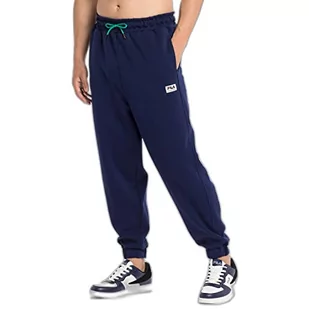 FILA Męskie spodnie dresowe TRICASE Oversized Pants Spodnie rekreacyjne, Beacon Blue, L - Spodenki męskie - miniaturka - grafika 1