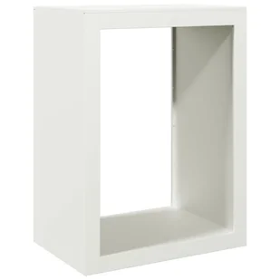 vidaXL Stojak na drewno opałowe, biały, 60x40x80 cm, stalowy - Wózki magazynowe - miniaturka - grafika 1