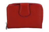 Portfele - Portfel skórzany młodzieżowy - kolorowy - Czerwony - miniaturka - grafika 1