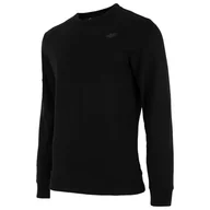 Bluzy męskie - Bluza męska 4F głęboka czerń H4Z21 BLM028 20S-2XL - miniaturka - grafika 1
