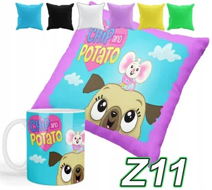 ZESTAW KUBEK + POSZEWKA Z NADRUKIEM FRYTKA BAJKI RÓŻNE + IMIĘ - Gadżety dla niej i dla niego - miniaturka - grafika 1