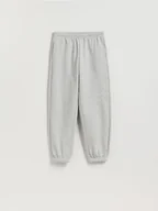 Spodnie damskie - Reserved - Spodnie dresowe ze ściągaczami - jasnoszary - miniaturka - grafika 1
