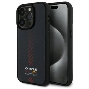 Etui RED BULL Carbon Fiber Power Bar MagSafe do Apple iPhone 14 Pro Czarny - Etui i futerały do telefonów - miniaturka - grafika 1