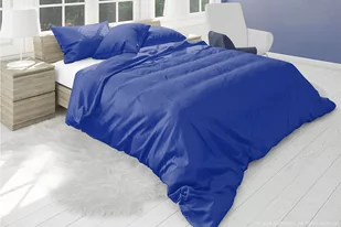 Komplet pościeli SOLIDI granatowy / 160x200 cm - Pościel - miniaturka - grafika 1