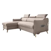 Narożniki - Beżowy narożnik rozkładany Miuform Sweet Harmony, lewostronny - miniaturka - grafika 1