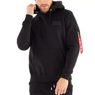 Bluza Alpha Industries Back Print Hoody Foil Print 178318FP373 - czarna - Bluzy sportowe męskie - miniaturka - grafika 1