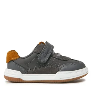 Sneakersy Clarks Fawn Family 261751286 Szary - Buty dla chłopców - miniaturka - grafika 1