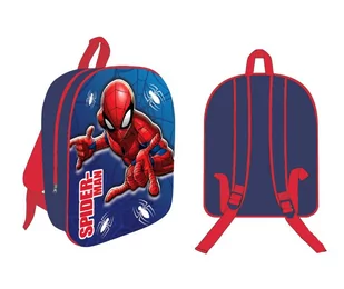 Plecak przedszkolny 3D SPIDERMAN 30x26x10cm - Plecaki szkolne i tornistry - miniaturka - grafika 1