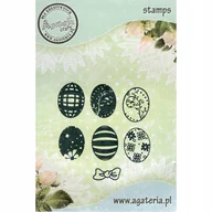 Szkolne artykuły papiernicze - Stempel - Pisanki mini - zestaw 6szt - Agateria - miniaturka - grafika 1