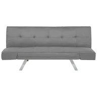 Sofy i kanapy - Beliani Rozkładana sofa ruchome podłokietniki jasny szary BRISTOL - miniaturka - grafika 1