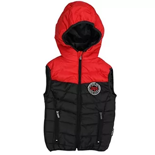 Kurtki i płaszcze dla chłopców - RG512 Parka z kapturem czerwony chłopiec 6 lat, czarny, 6 lat - grafika 1