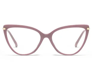 Okulary kocie do komputera damskie z filtrem BLUE Light zerówki 2563-3 - Okulary korekcyjne, oprawki, szkła - miniaturka - grafika 1