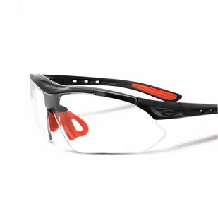 LEKKIE i MOCNE okulary ochronne bezbarwne na rower - Okulary sportowe - miniaturka - grafika 1