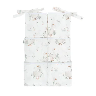 Organizer-przybornik na łóżeczko z kieszeniami Gąski - Organizery na łóżeczko - miniaturka - grafika 1