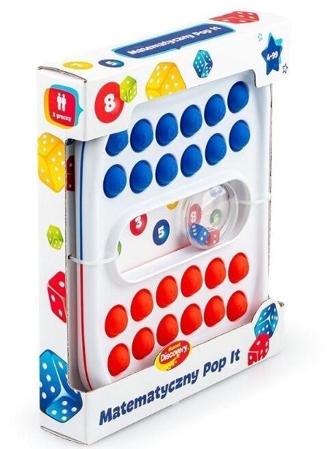 Dumel Pop It matematyczny czerwono-niebieski EDUKAMP 5905692308814