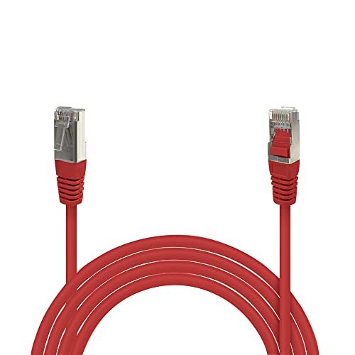 Waytex 3209 kabel sieciowy (Patch, RJ45, ekranowany, FTP, Cat 5e, 5 m) czerwony