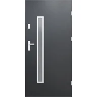 Drzwi zewnętrzne - O.K.DOORS Drzwi stalowe zewnętrzne wejściowe Diana 2 antracytowe 80 prawe - miniaturka - grafika 1