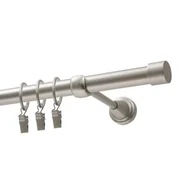 Karnisze - Karnisz DECASTYL Luna z kółkami pojedynczy 320 cm Chrom Satyna - miniaturka - grafika 1