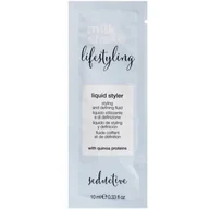 Kosmetyki do stylizacji włosów - Milk Shake Lifestylin Liquid Styler - specjalistyczny fluid z filtrem UV z proteinami jedwabiu, nadaje blask włosom 10ml - miniaturka - grafika 1