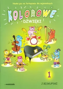 Książka Kolorowe dźwięki 1 Nauka gry na fortepianie - Akcesoria do instrumentów klawiszowych - miniaturka - grafika 1