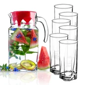 Szklanki - Zestaw szklanek Meco 380 ml  6 szt + Dzbanek 1,7L - miniaturka - grafika 1