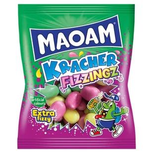 Maoam Kracher Fizzingz Gumy rozpuszczalne o smaku owocowym 140 g - Cukierki - miniaturka - grafika 1