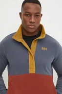 Bluzy męskie - Helly Hansen bluza sportowa Daybreaker Snap kolor szary wzorzysta 49531 - miniaturka - grafika 1