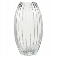 Wazony i flakony - WAZON SZKLANY RETRO na bukiety aranżacje kwiatowe PRZEZROCZYSTY wys. 28cm - miniaturka - grafika 1