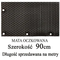 Parawany - Osłona balkonowa TECHNORATTAN oczkowana, ciemny brąz, 0,9 m - miniaturka - grafika 1
