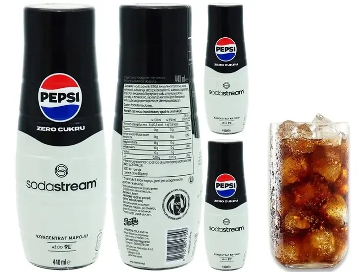 3x Syrop Koncentrat Pepsi Max Do Saturatora Sodastream 9l Napoju Z 440ml